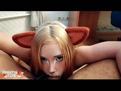 ❤️ Kitsune vale Dick ak kom nan bouch li ❤️❌ Fucking nan nou ❌️